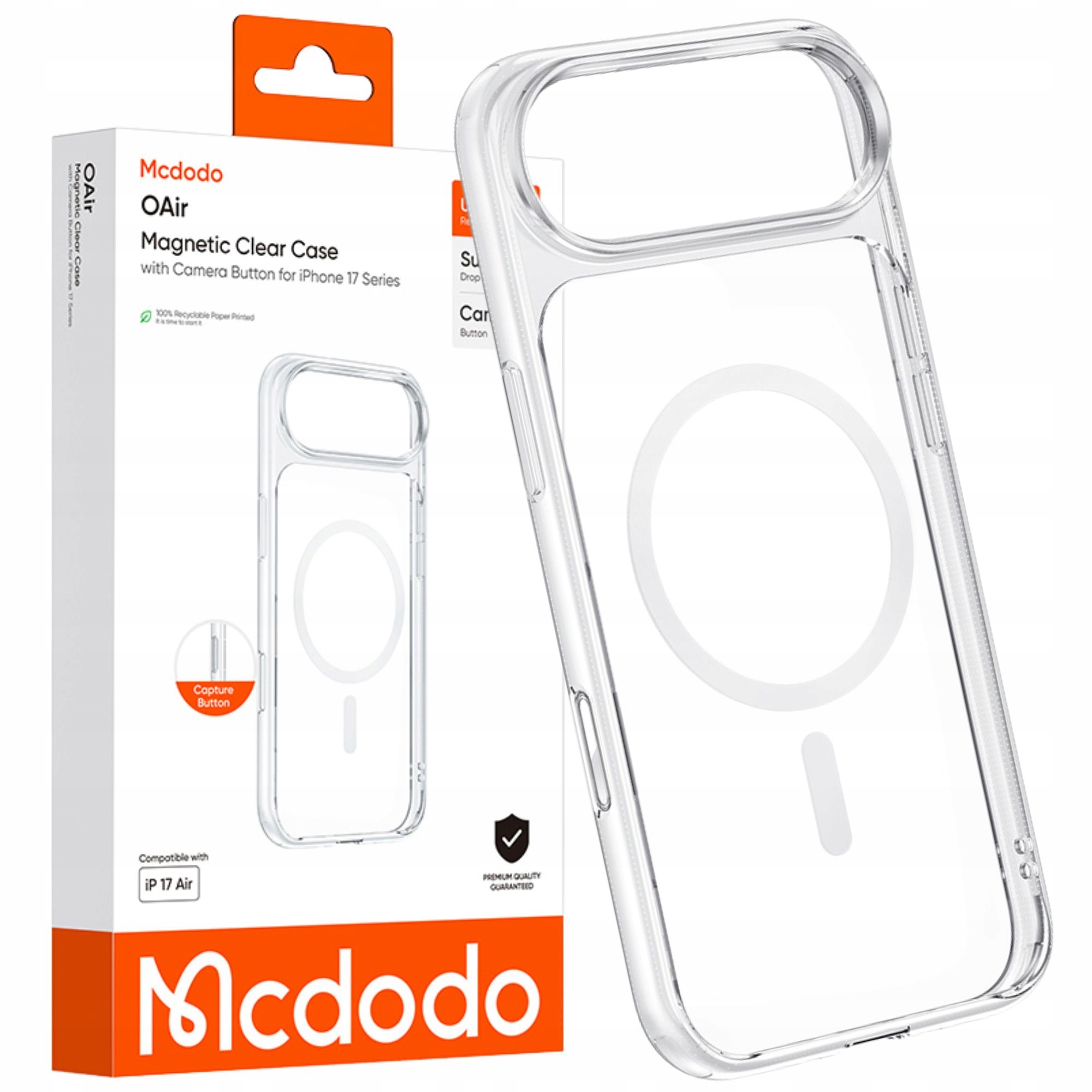 Mcdodo Magnetische Klarsichthülle, Verstärkt Für Magsafe Iphone 17 Air
