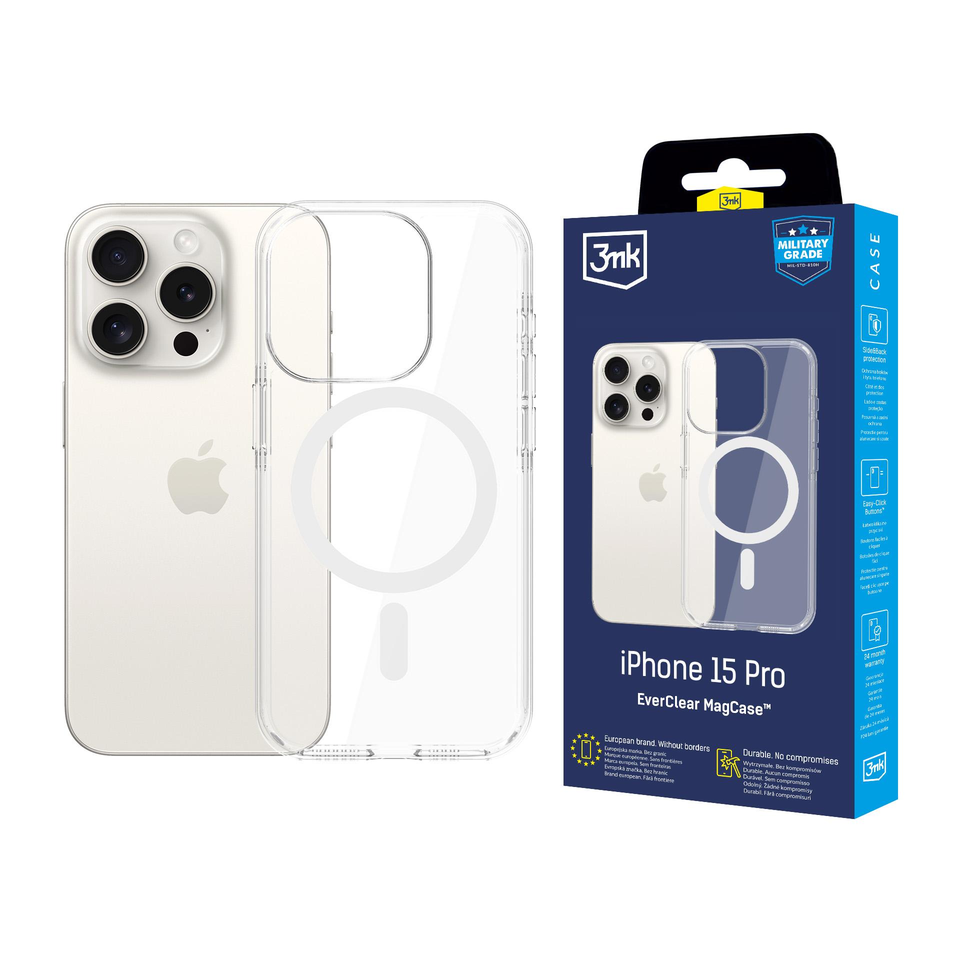 Apple Iphone 15 Pro - 3mk Everclear Magcase