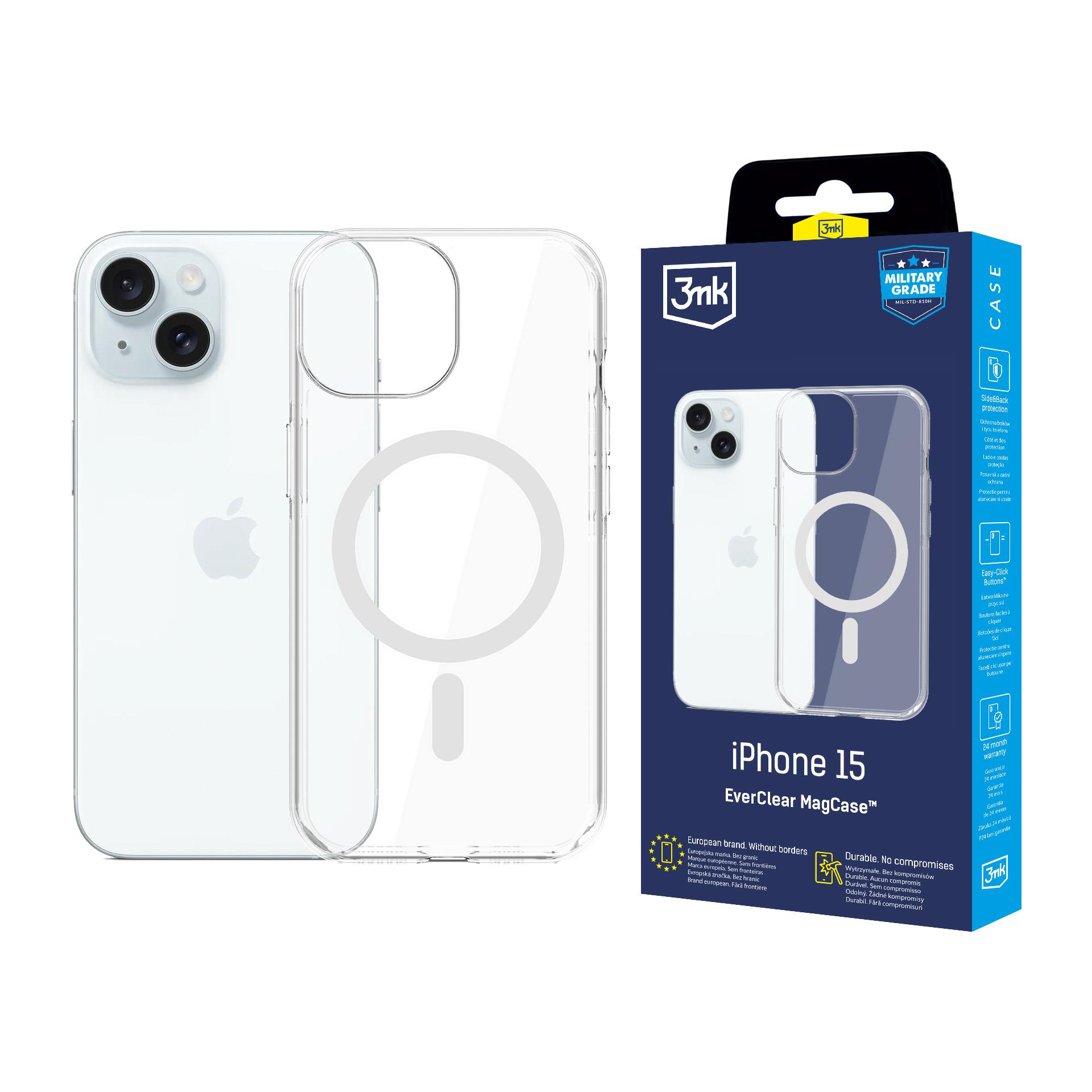 Apple Iphone 15 - 3mk Everclear Magcase