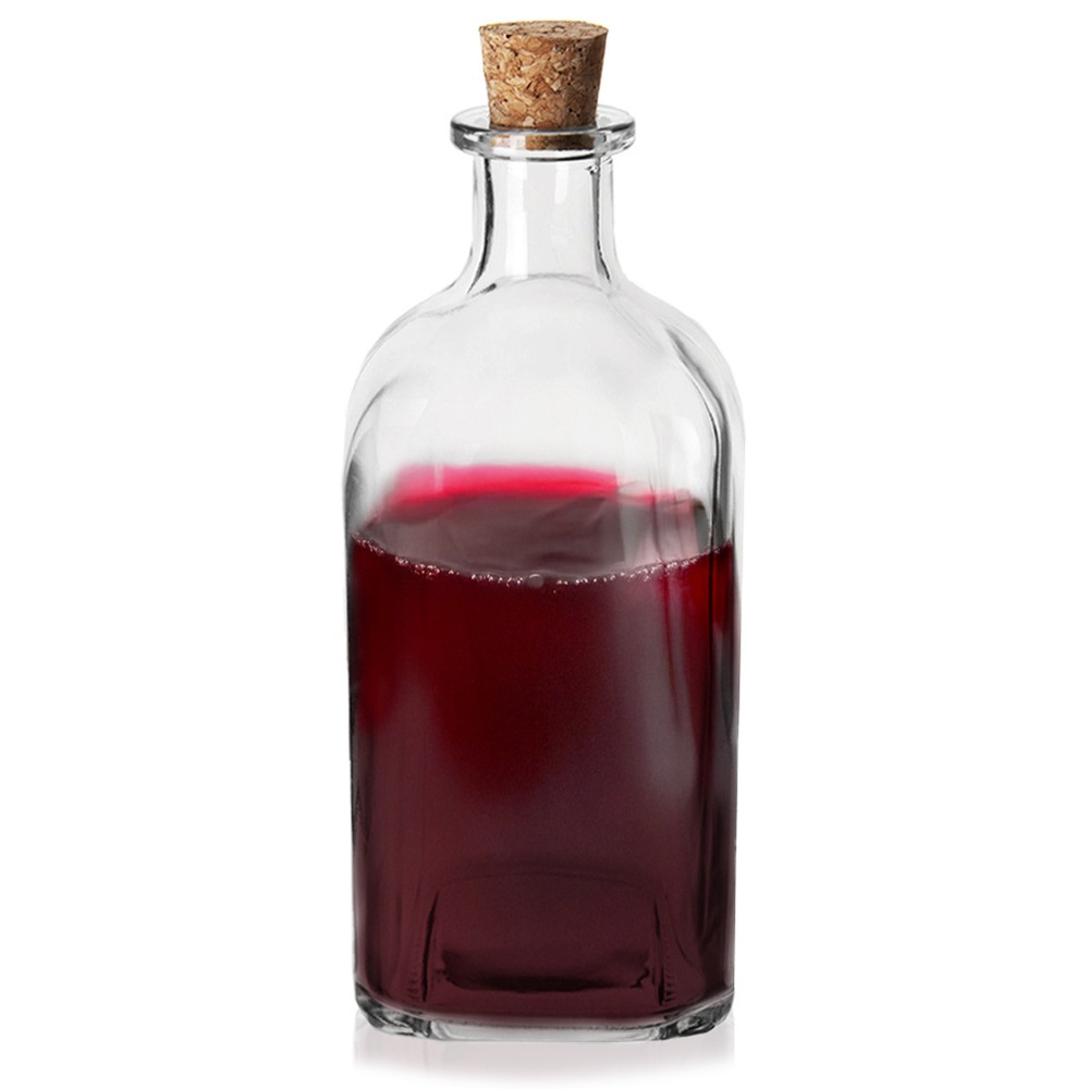 Glasflasche Mit Korken Für Likör, Wein, Saft, Wasser, Olivenöl, 530 Ml
