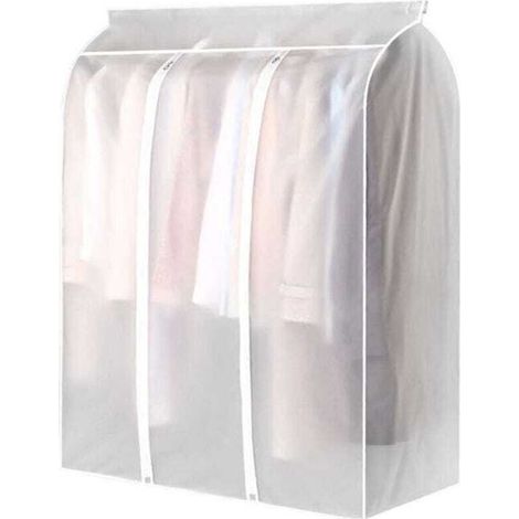 Großer, Halbtransparenter Kleidersack Mit Großem Fassungsvermögen, 50 X 100 X 90 Cm, Staub- Und Feuchtigkeitsbeständig.