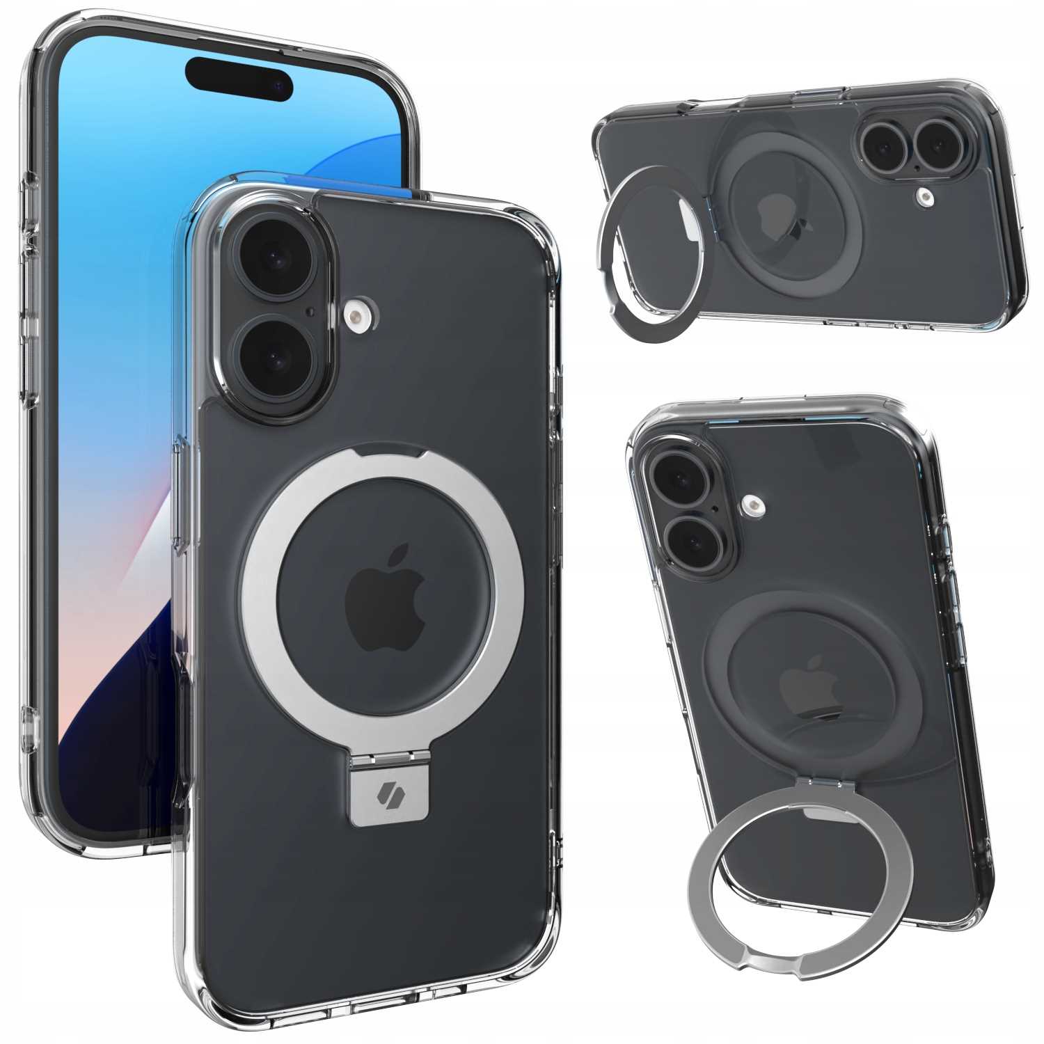 Spacecase Ring Pro Mag Iphone 16 Durchsichtig