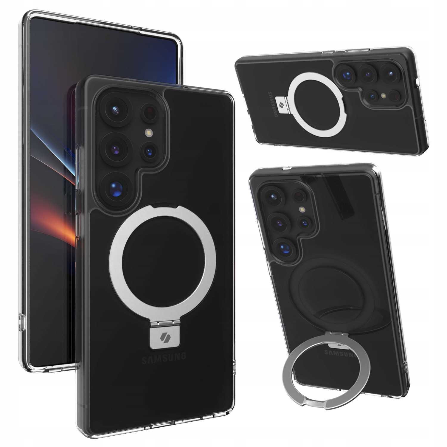 Spacecase Ring Pro Galaxy S25 Ultra Transparent