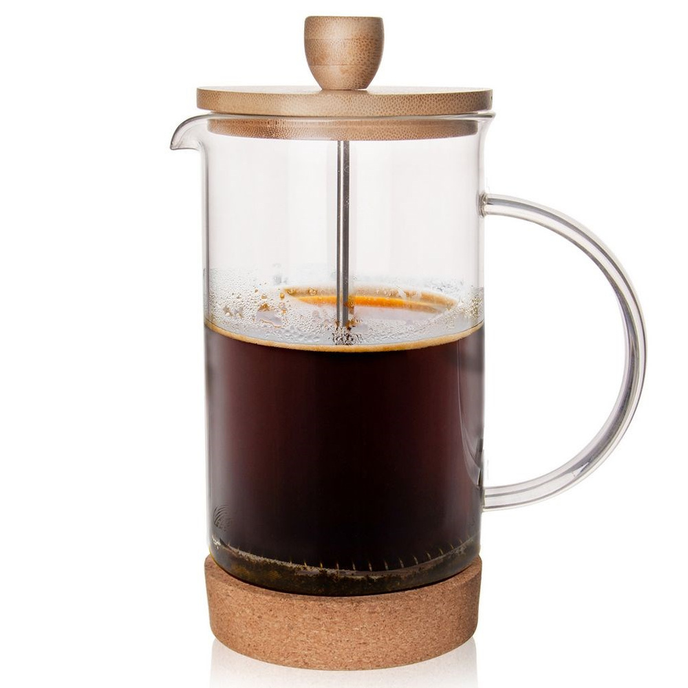 Kaffeekanne Mit Sieb Und Stempel Für Kaffee, Tee Und Kräuter, 1 L