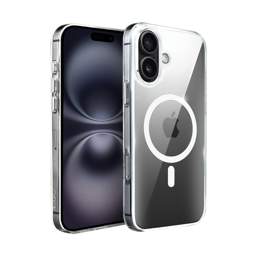 Iphone 16 Plus Ibizu Kristallklare Glashülle Mit Magsafe, 9h Glasrückseite, Transparent
