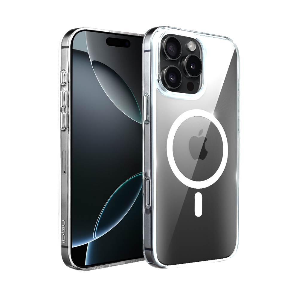 Iphone 16 Pro Ibizu Kristallklare Glashülle Mit Magsafe, 9h Glasrückseite, Transparent