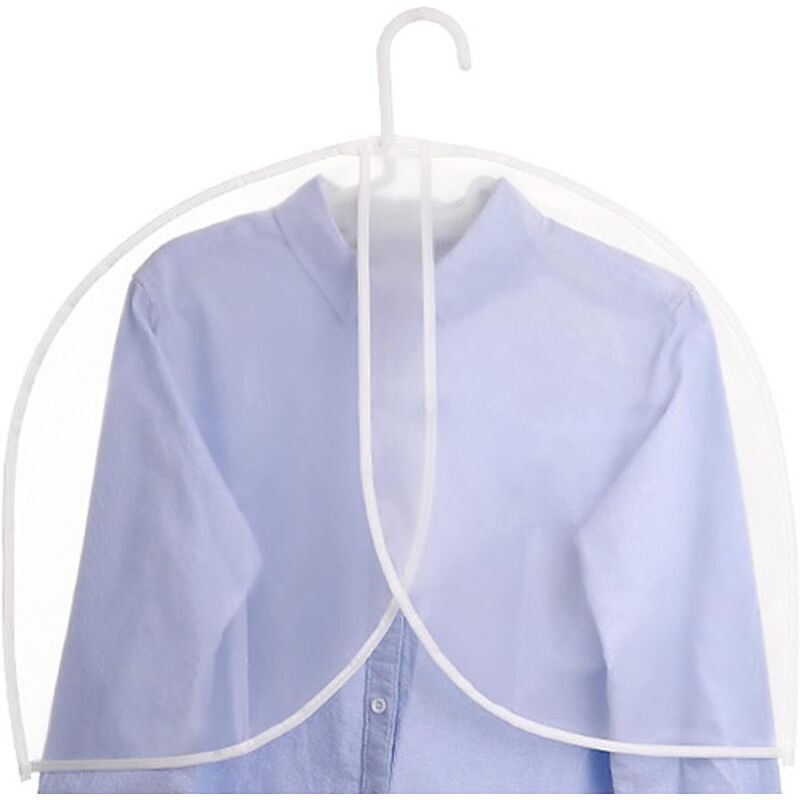 10er-set Transparente Kleidersäcke Für Kleidung, Mäntel, Jacken Und Kleider – Praktischer Und Effektiver Schutz