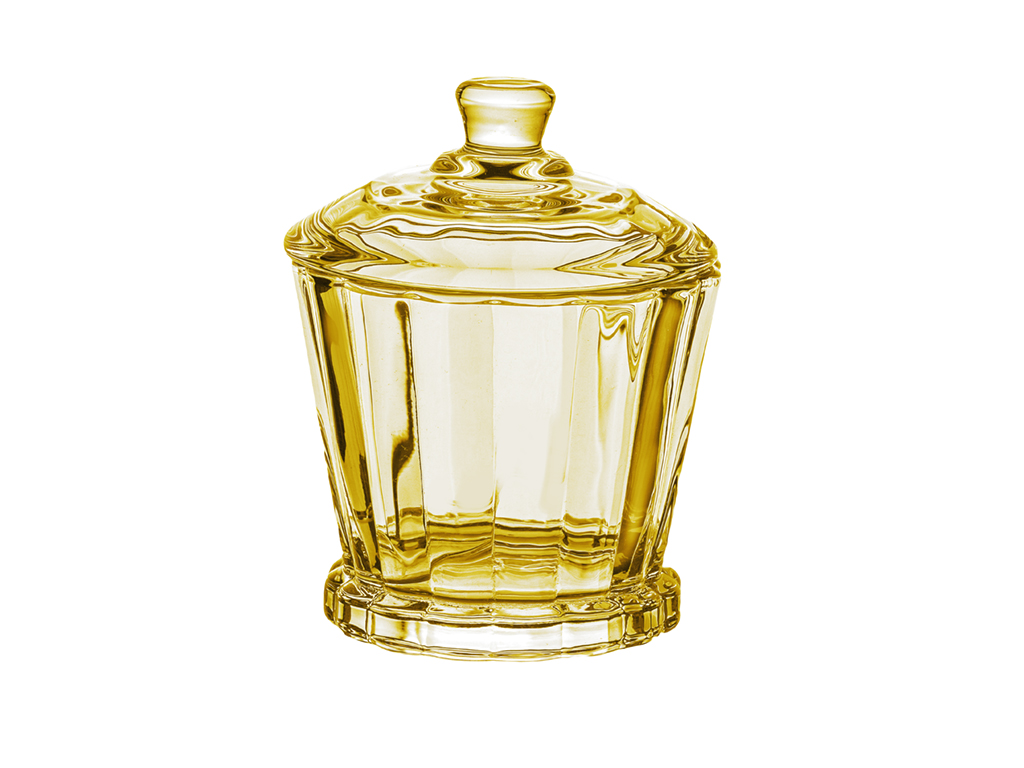 Zuckerdose Aus Sorrento-glas, Gelb, 190 Ml
