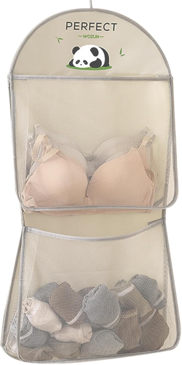 Kleiderschrank-organizer – Mehrlagige Netztaschen Mit Haken Für Socken Polyester Mit Schnelltrocknendem, Transparentem Aufbewahrungsbeutel, Hängeorganizer Für Fitnessstudio, Reisen, Studentenwohnheim