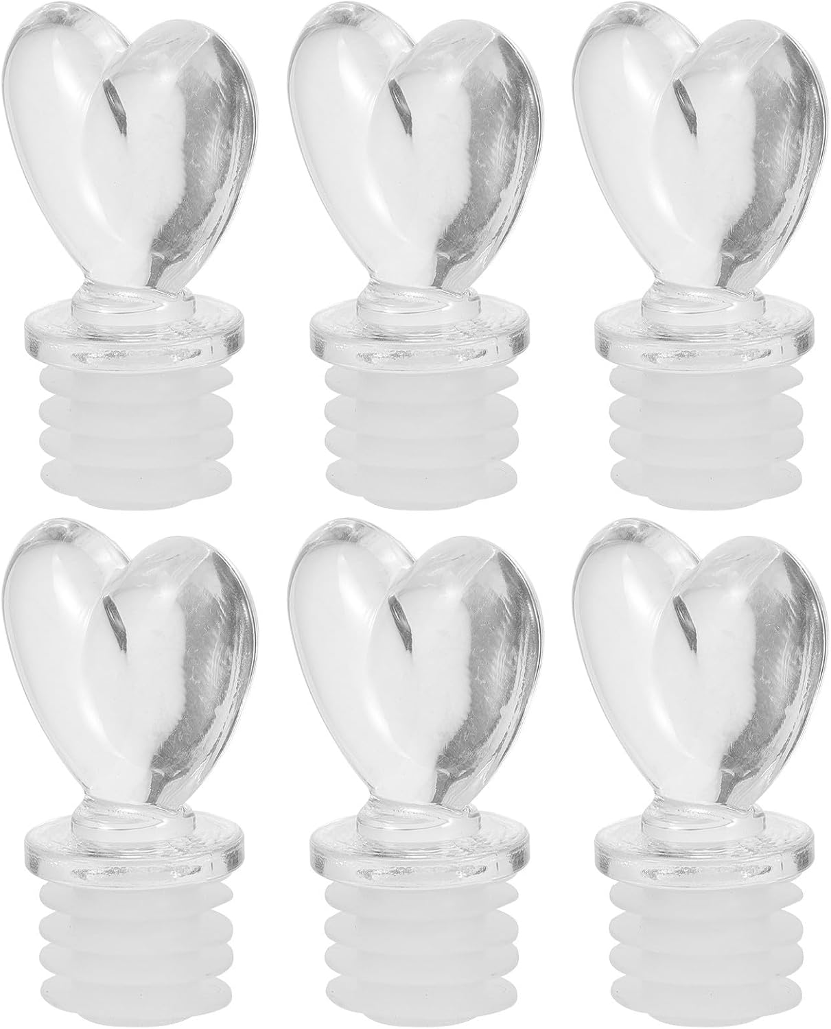6 Stück Kunststoff Flaschenverschlüsse Mit Gummi Dekorative Aromafreisetzende Spenderkappen Für Parfüm Und Ölflaschen Für Schminktisch Und Schlafzimmer