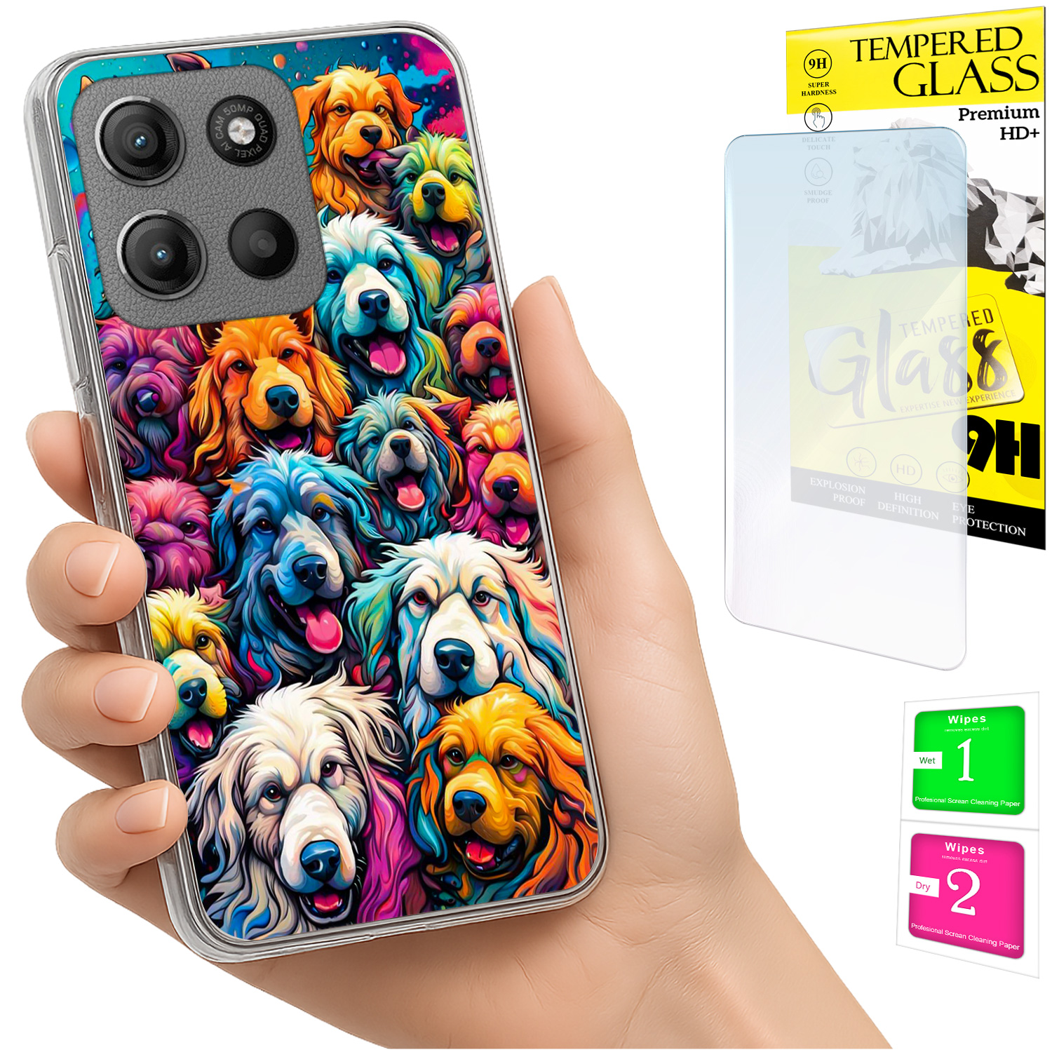 Schutzhülle Für Motorola Moto G15 Fotohülle Rückseite Psy + Glas