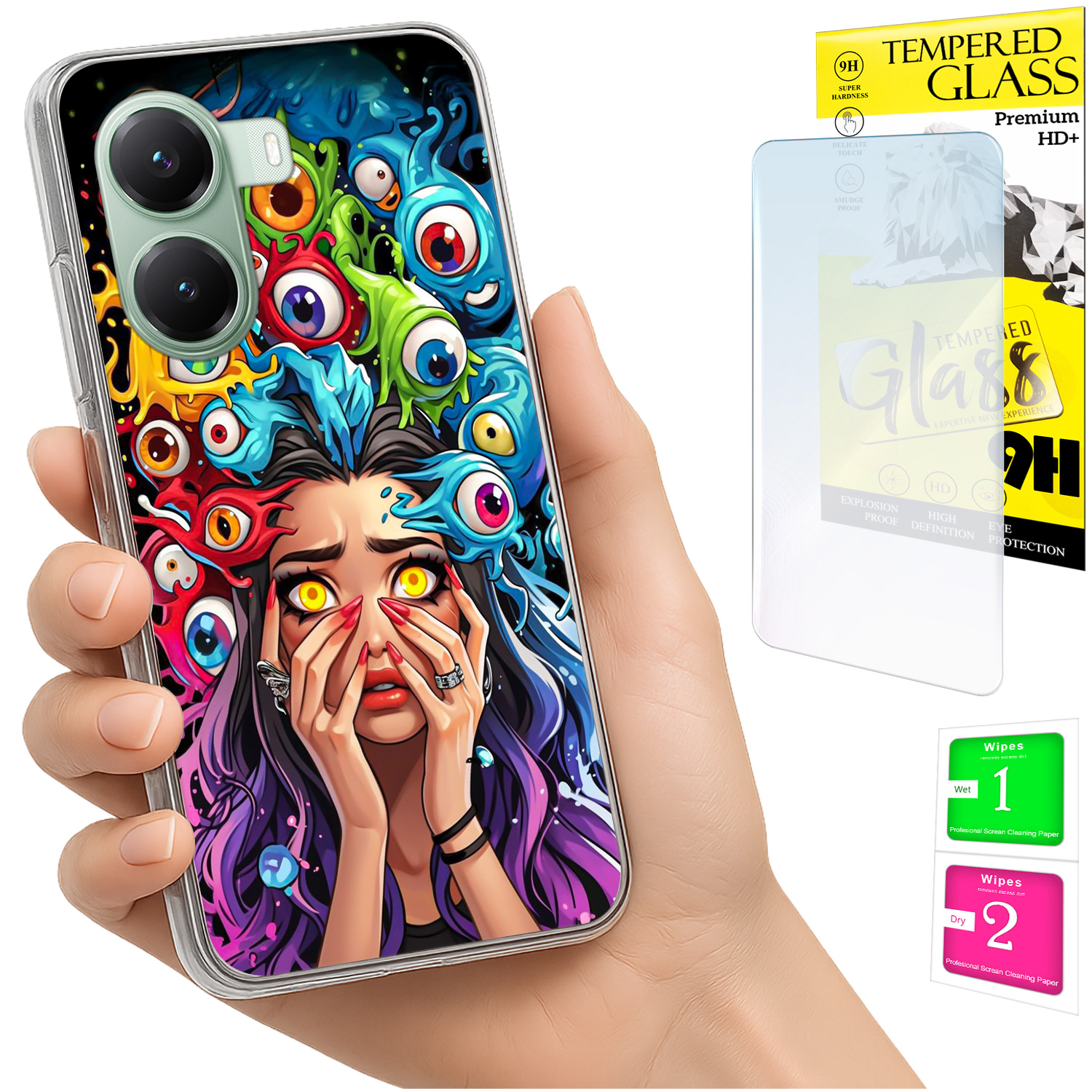Schutzhülle Für Xiaomi Poco X7 Pro 5g Mit Foto-rückseite, Inklusive 9h-glas