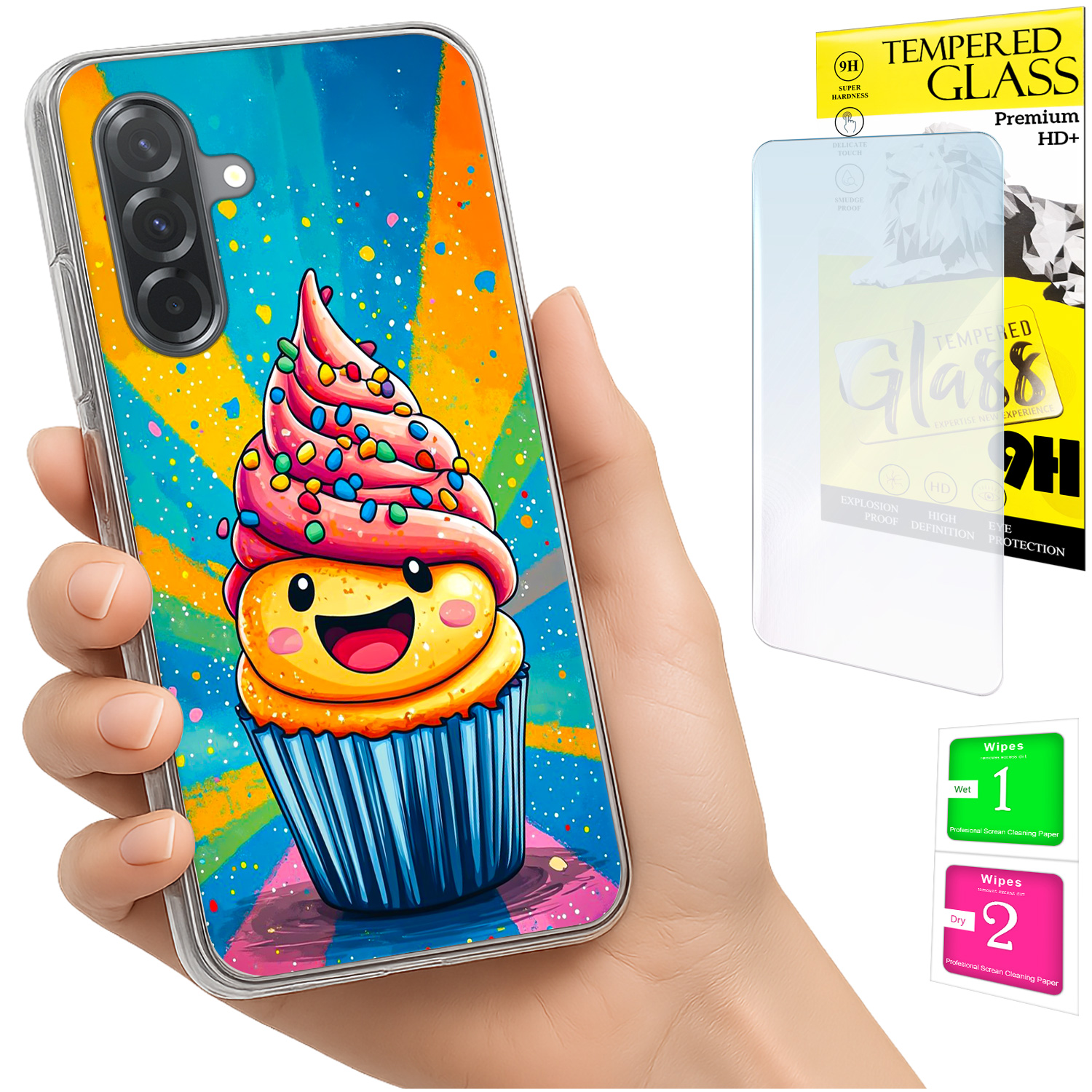 Schutzhülle Für Samsung Galaxy A36 / A56, Rückseite Aus 9h-glas