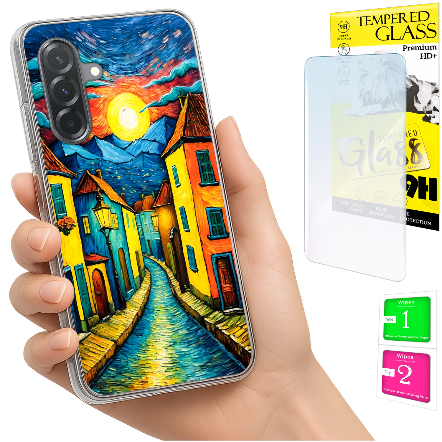 Schutzhülle Für Samsung Galaxy A36 / A56 Mit Foto-rückseite Aus Kunstglas (9h)