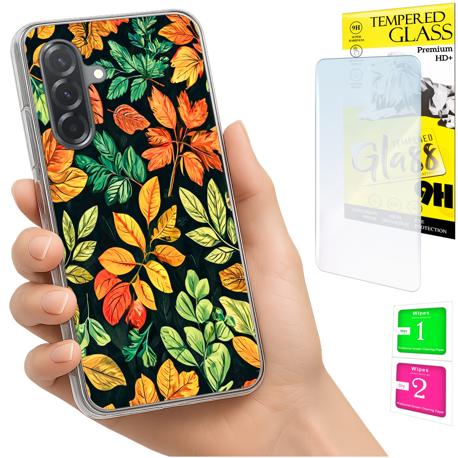 Schutzhülle Für Samsung Galaxy A36 / A56, Foto-rückseite, Blattglas, 9h