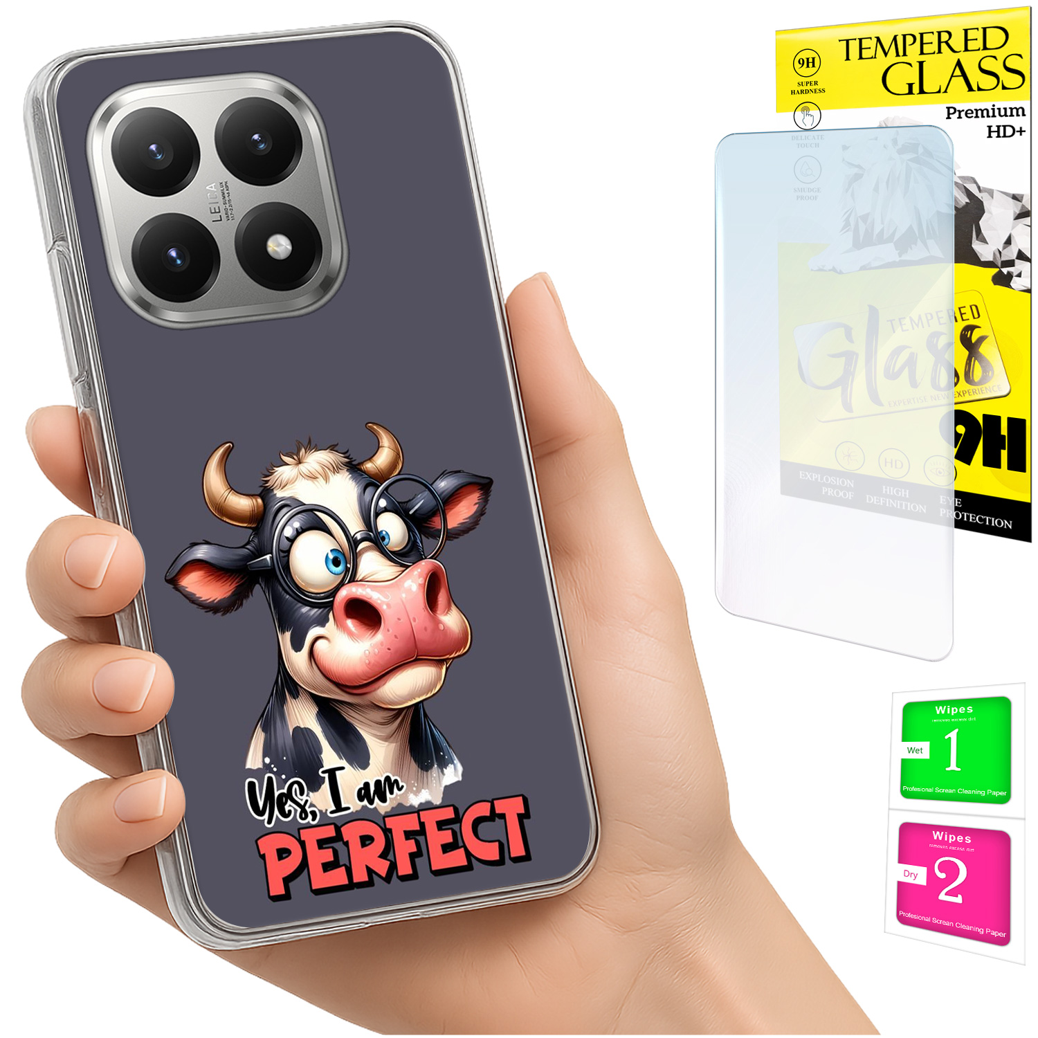 Schutzhülle Für Xiaomi 15t Mit Foto-rückseite, Elefantenmotiv + 9h-glas