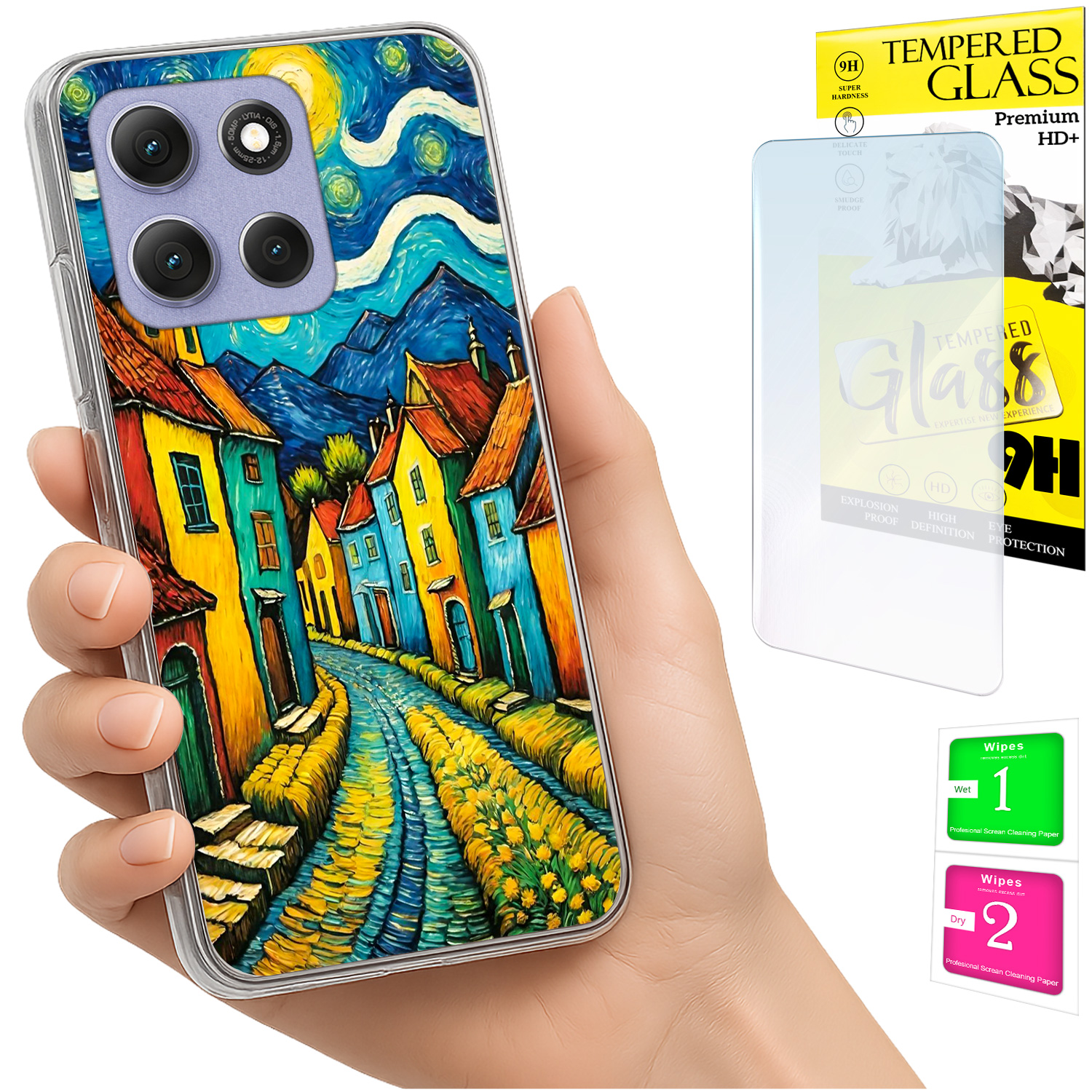 Schutzhülle Für Motorola Moto G86 Power Photo Case Back Art + 9h-glas