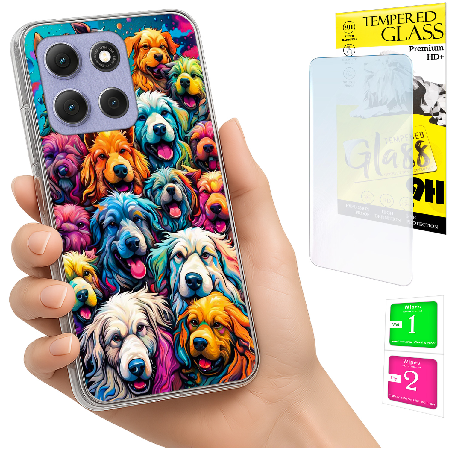 Schutzhülle Für Motorola Moto G86 Power Photo Case Rückseite Psy + 9h Glas