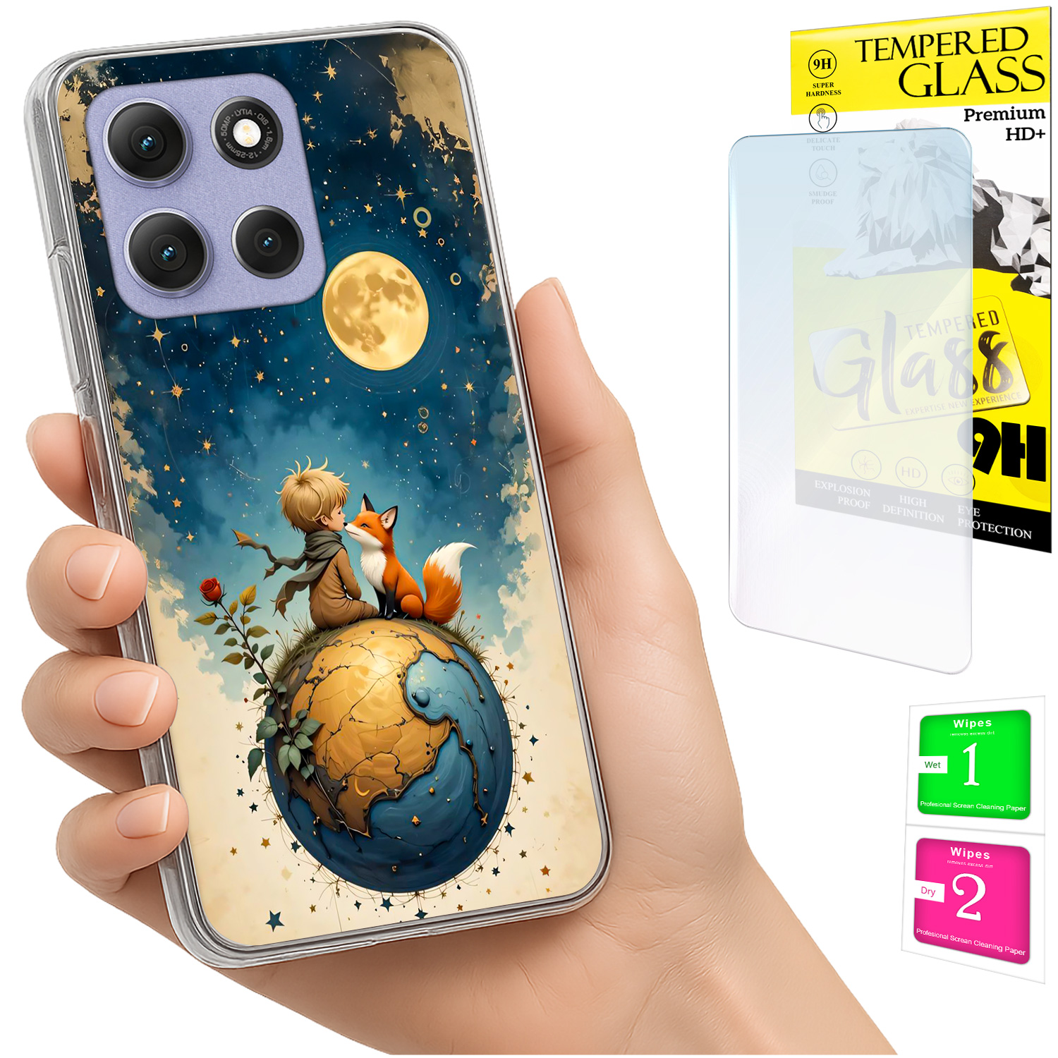 Schutzhülle Für Motorola Moto G86 Power Photo Case Mit Rückseite Aus Lisek-glas + 9h-glas