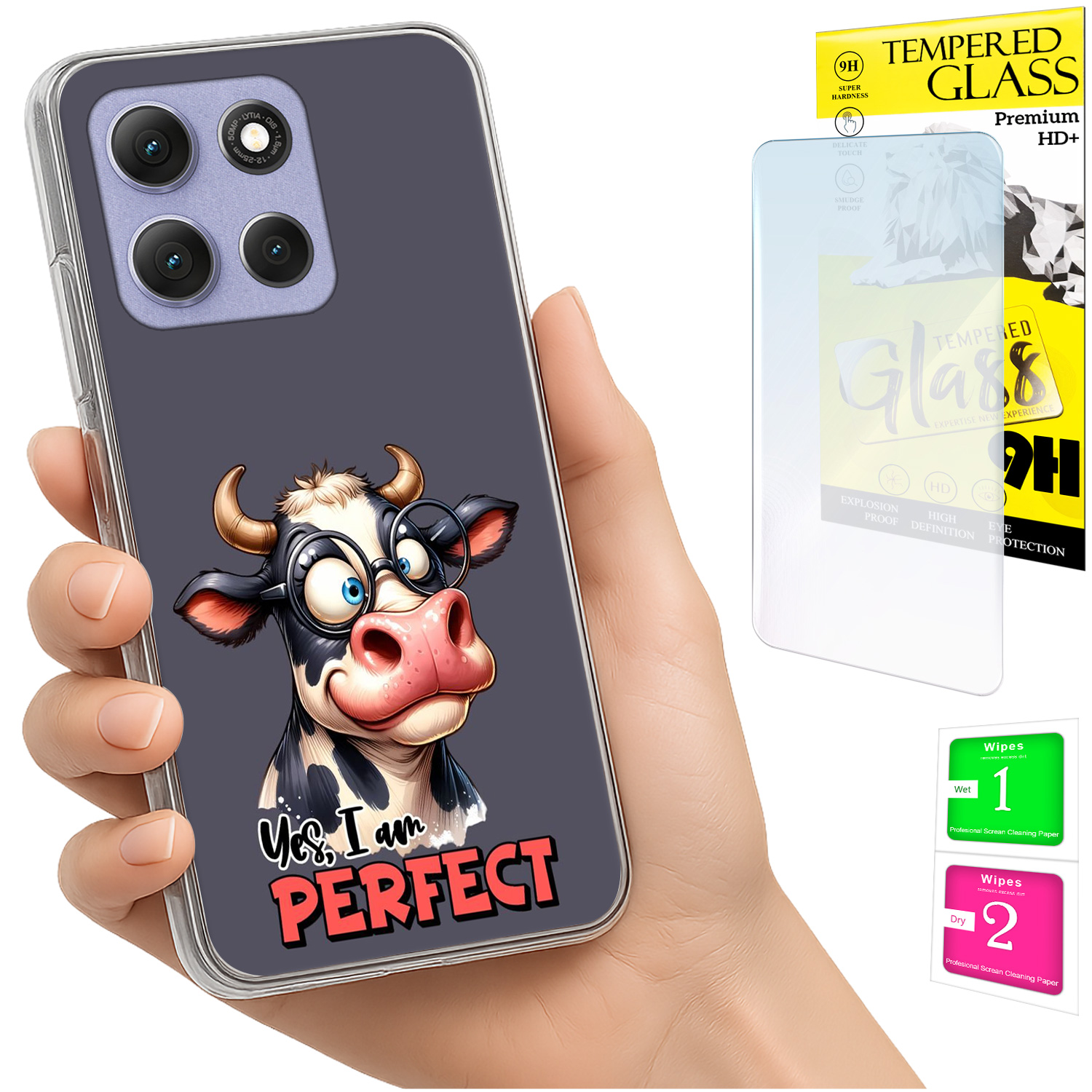 Schutzhülle Für Motorola Moto G86 Power Photo Case Rückseite Elefant + 9h Glas