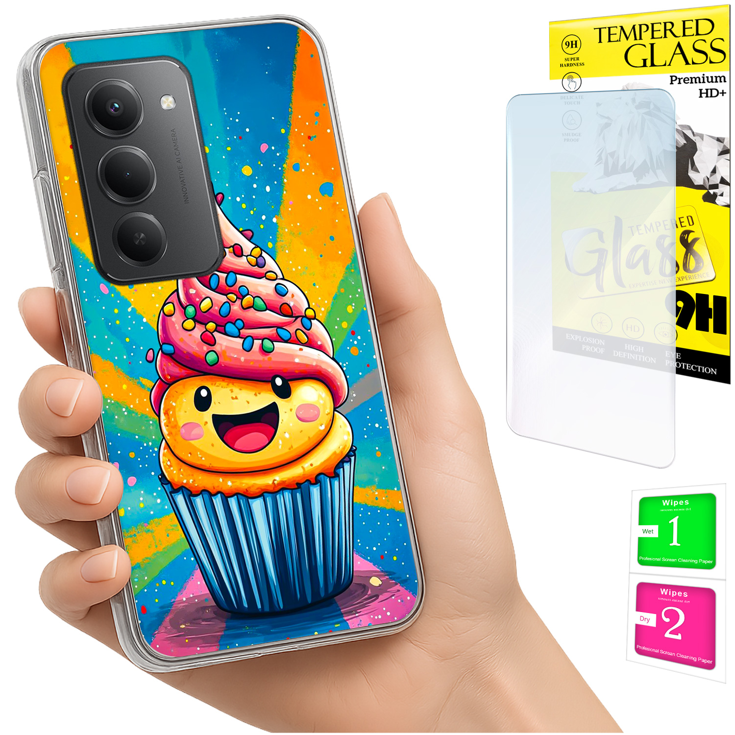 Schutzhülle Für Xiaomi Redmi 15 4g / 5g 169 Mm, Rückseite Aus Glas