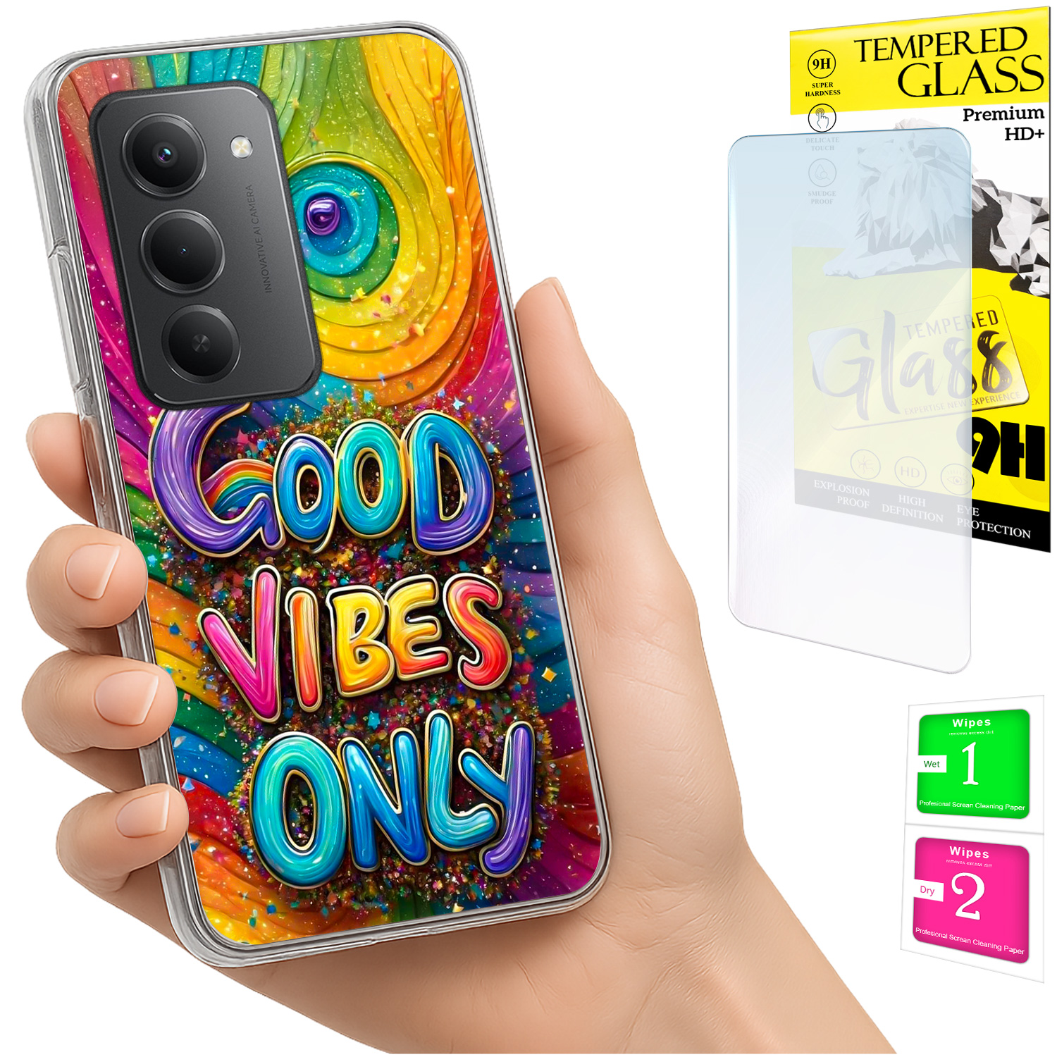 Schutzhülle Für Xiaomi Redmi 15 4g / 5g 169 Mm, Rückseite Mit Vibes-technologie Und Glas