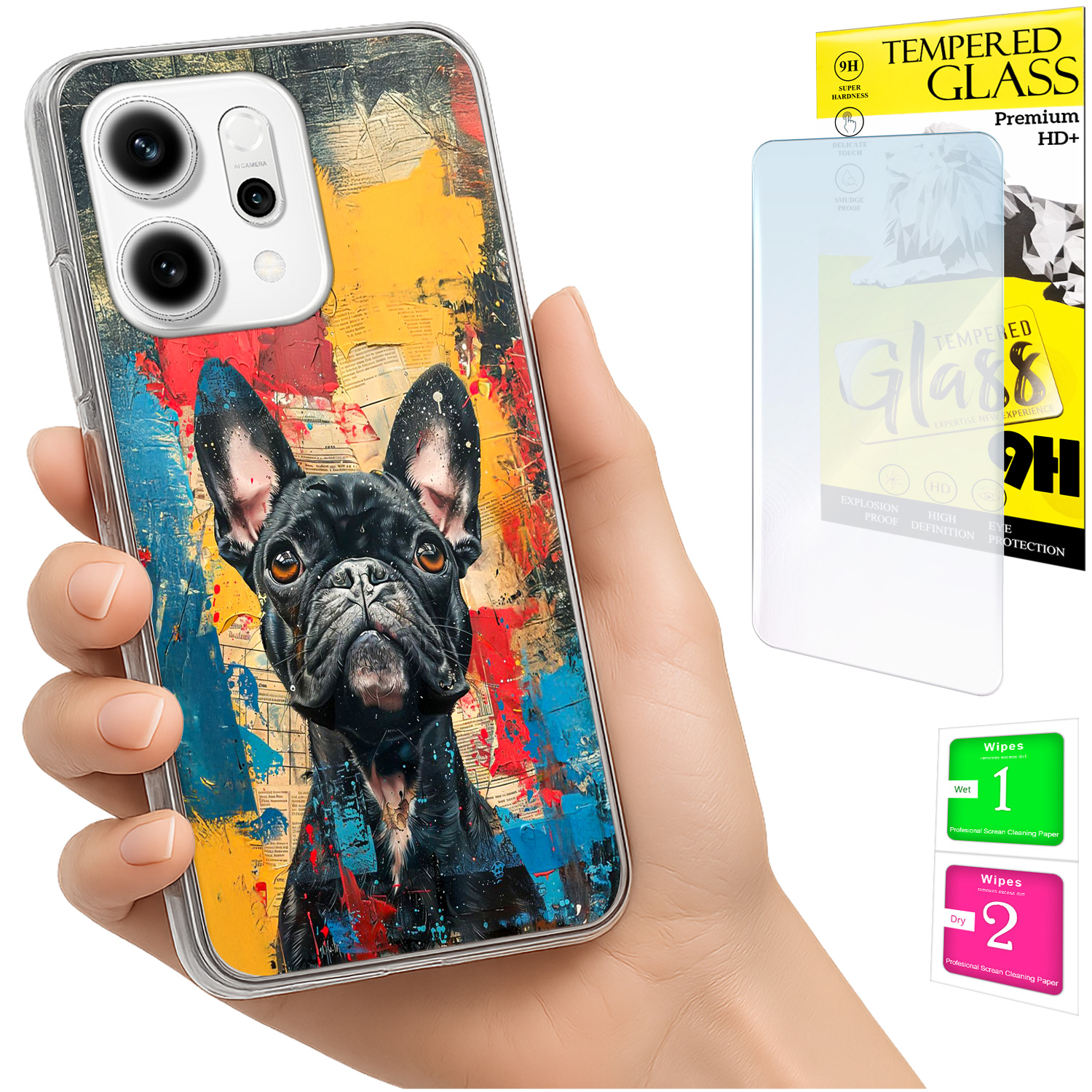 Schutzhülle Für Oppo Reno 14f / 14 Fs 5g Mit Foto-rückseite Und Glas