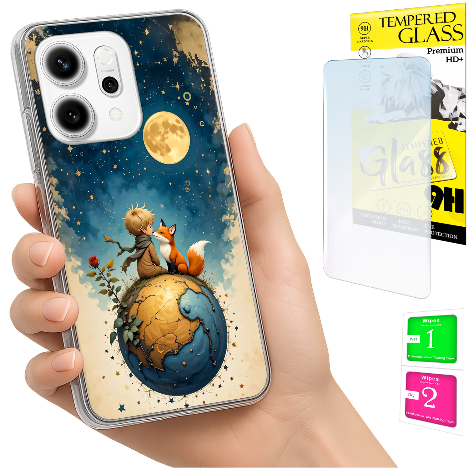 Schutzhülle Für Oppo Reno 14f / 14 Fs 5g: Foto-rückseite Mit Lisek-glas
