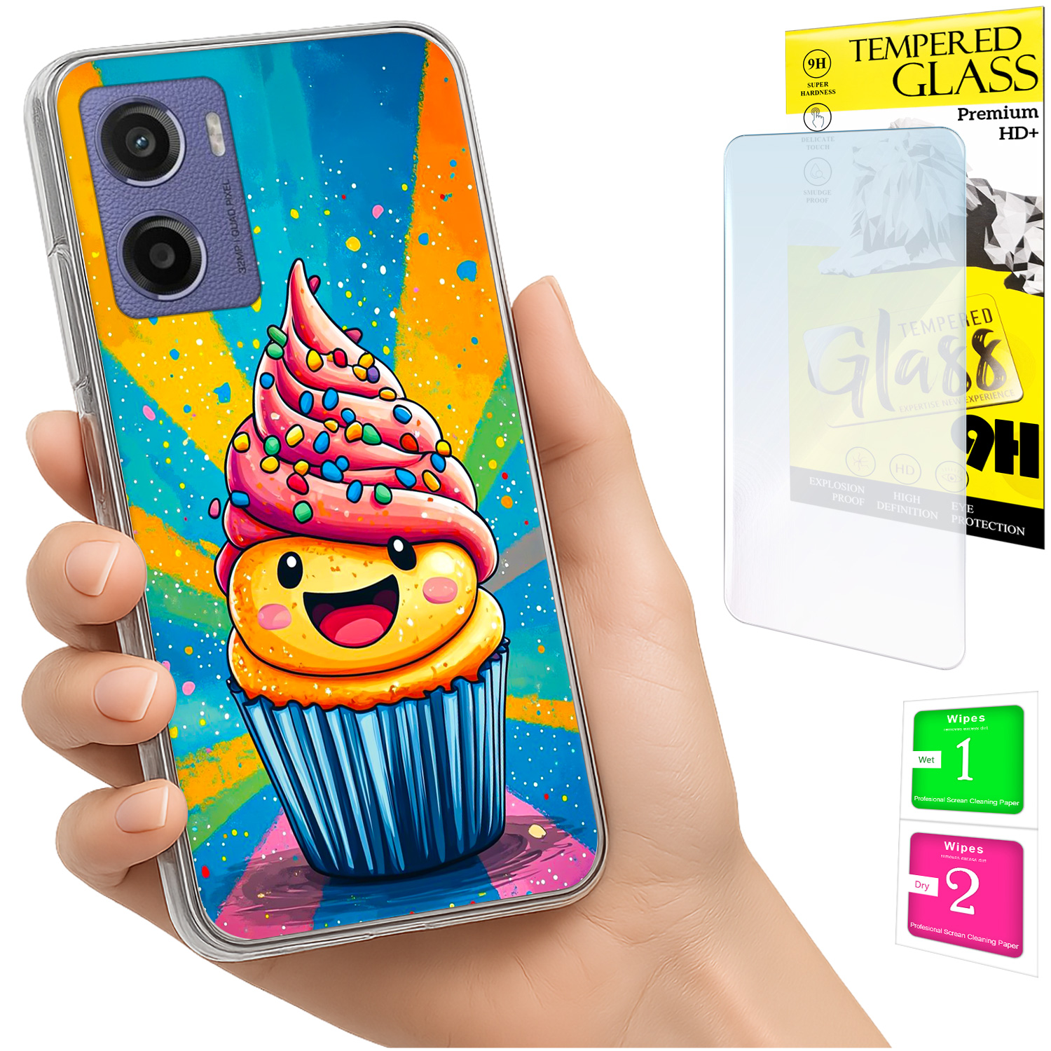 Schutzhülle Für Motorola Moto E15 / Moto G05: Fotohülle Mit Glasrückseite