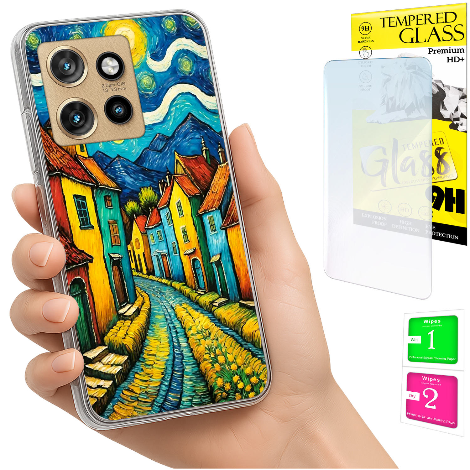 Schutzhülle Für Motorola Edge 50 Neo Mit Fotorückseite (art) Und 9h-glas