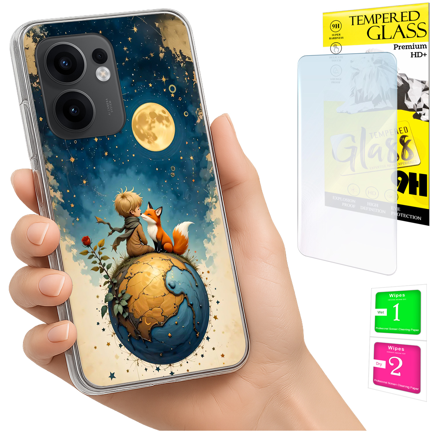 Schutzhülle Für Oppo Reno 13f 5g / 13 Fs 5g (fotogehäuse, Rückseite Aus Lisek + Glas)