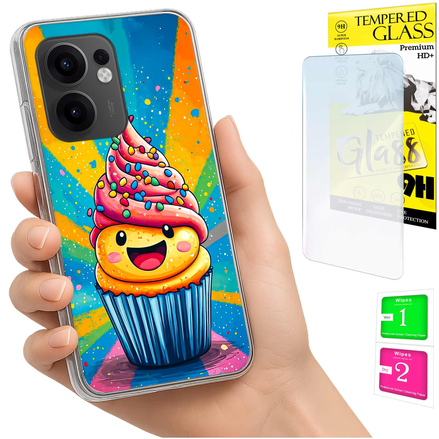 Schutzhülle Für Oppo Reno 13f 5g / 13 Fs 5g (fotohülle, Rückseite Aus Glas, 9h)