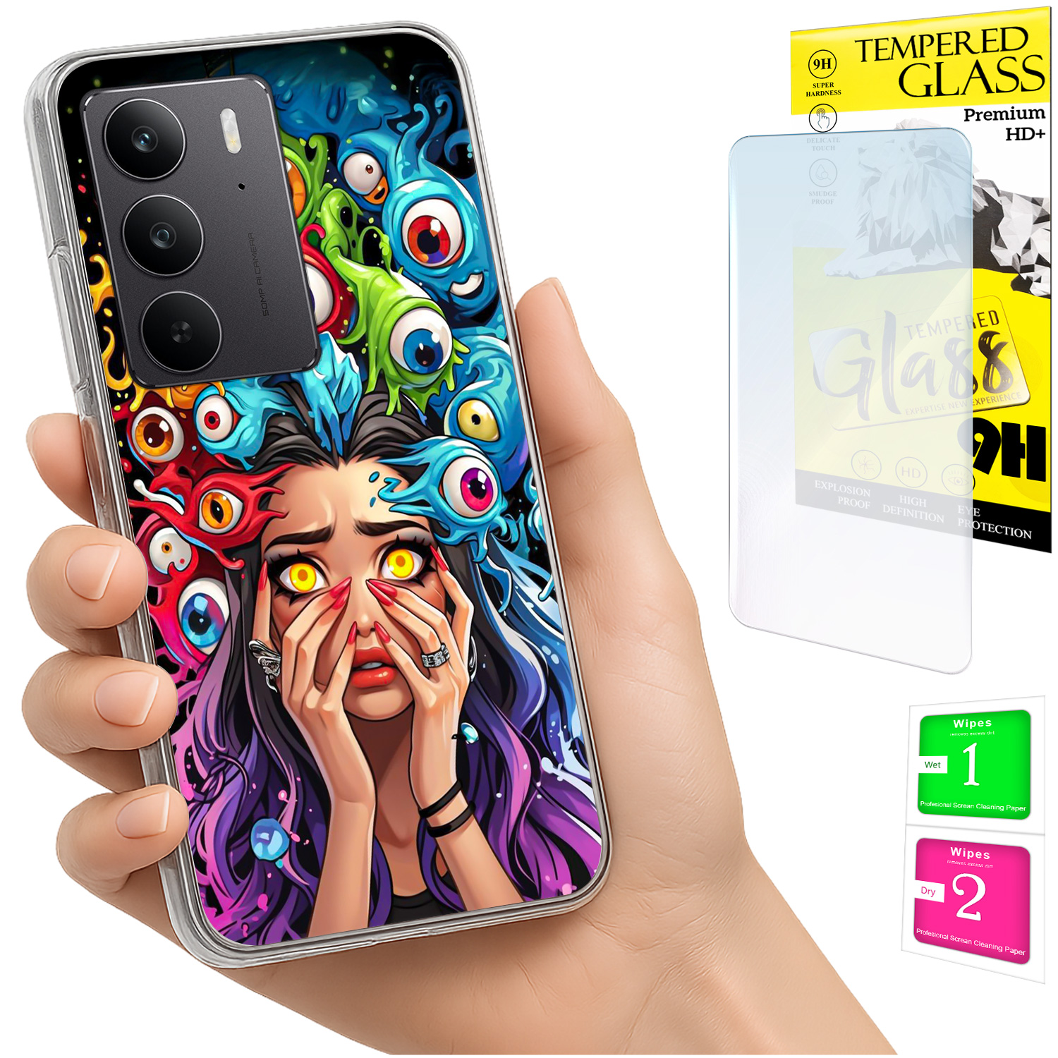 Schutzhülle Für Realme C75 / 14x 5g Mit Foto-rückseite, Inklusive 9h-glas