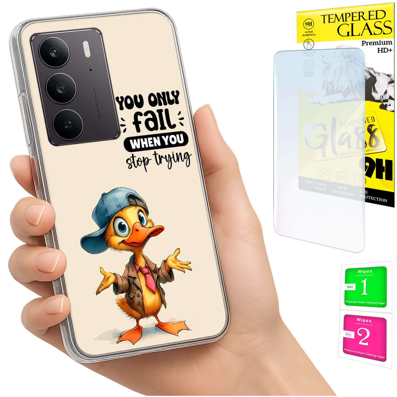 Schutzhülle Für Realme C75 / 14x 5g: Duck Back + 9h-glas