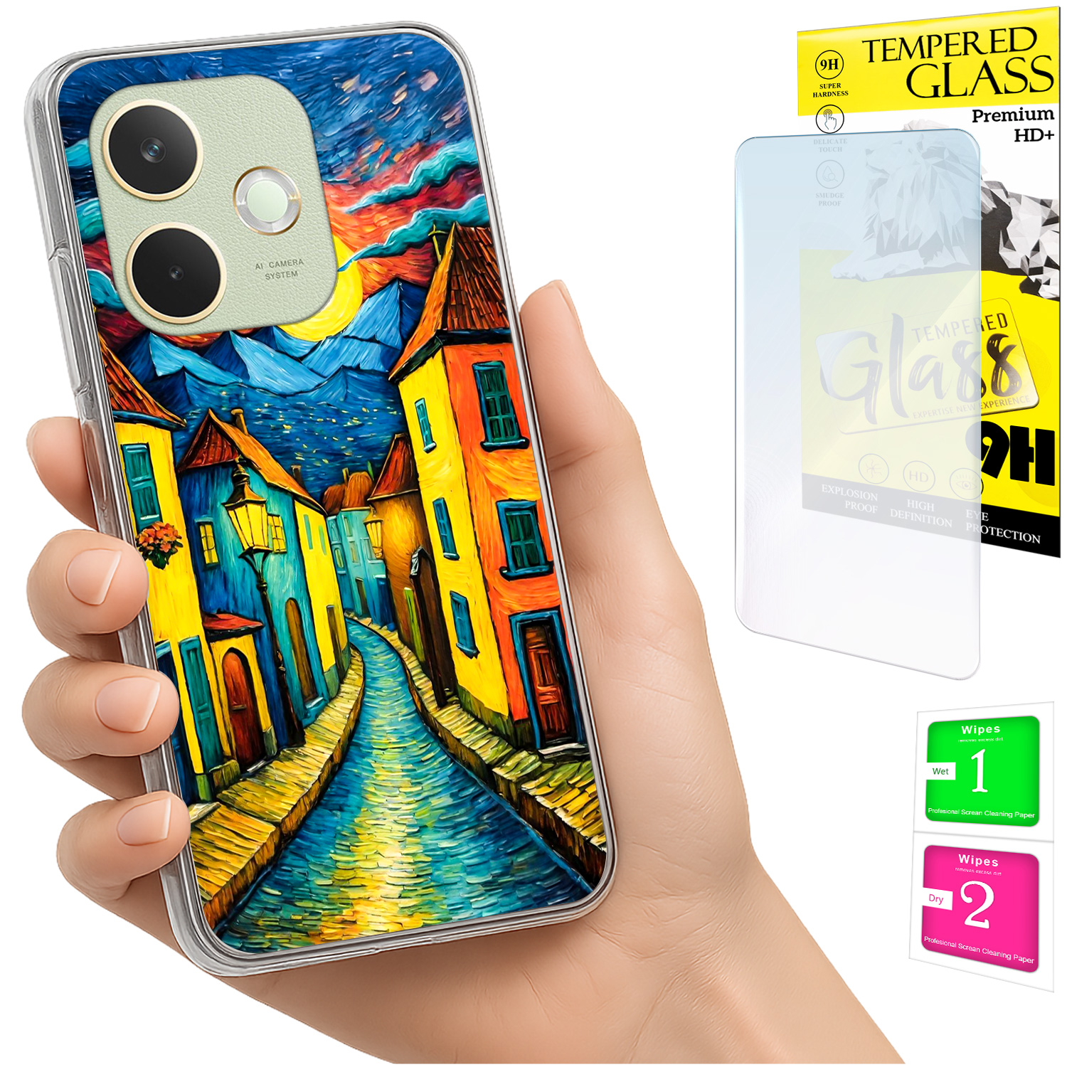 Schutzhülle Für Oppo A5 Pro: Foto-design Auf Der Rückseite + 9h-glas