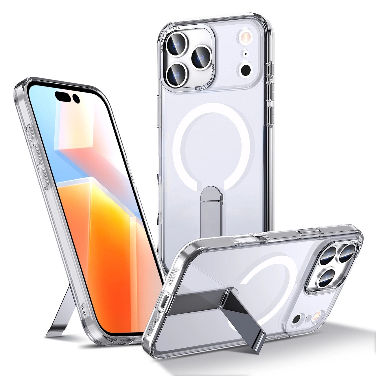 Samsung Galaxy S25 Fe Schutzhülle Mit Hybrid Armor X Magsafe Ständer – Transparent