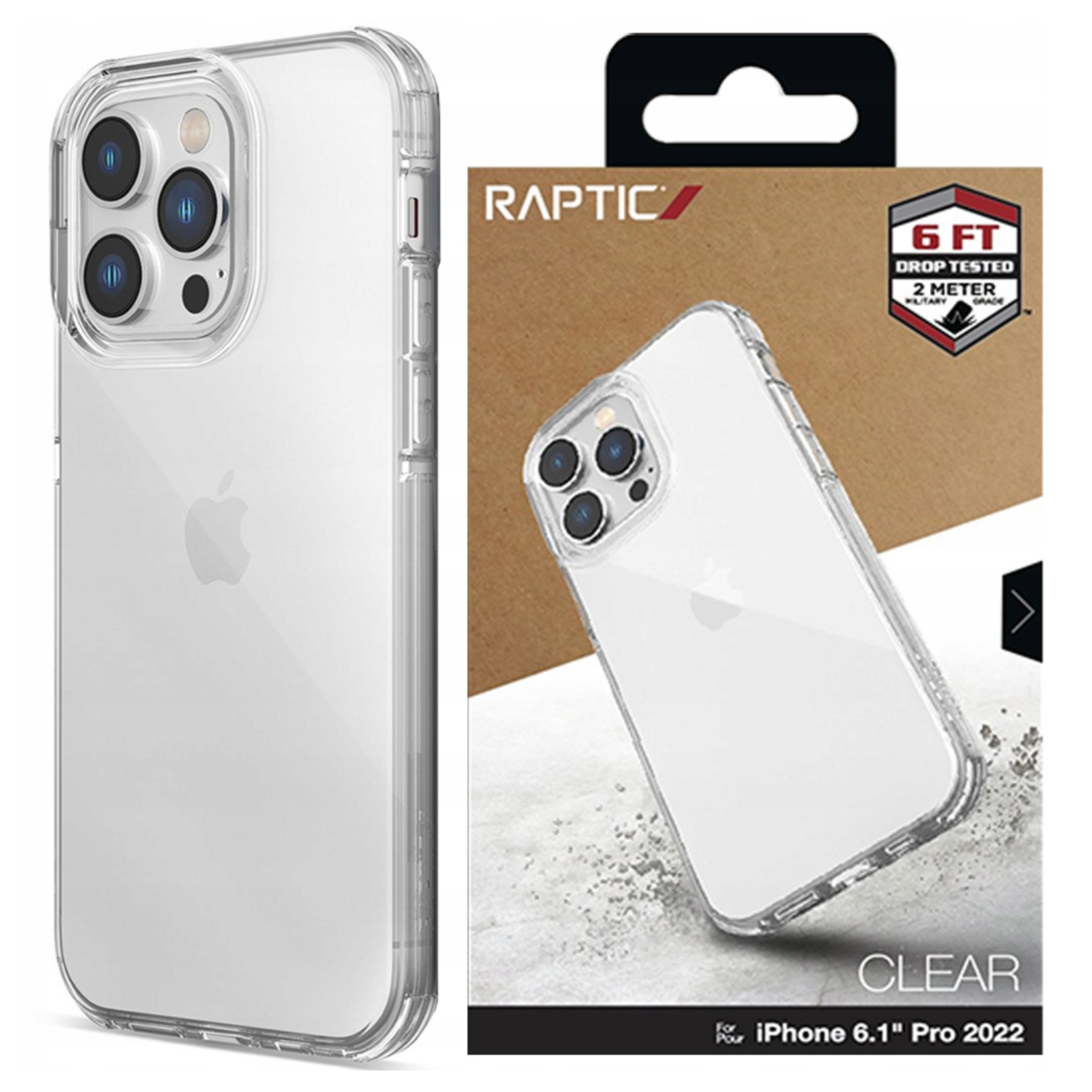 Raptic X-doria Clear Case Iphone 14 Pro Gepanzerte Transparente Hülle