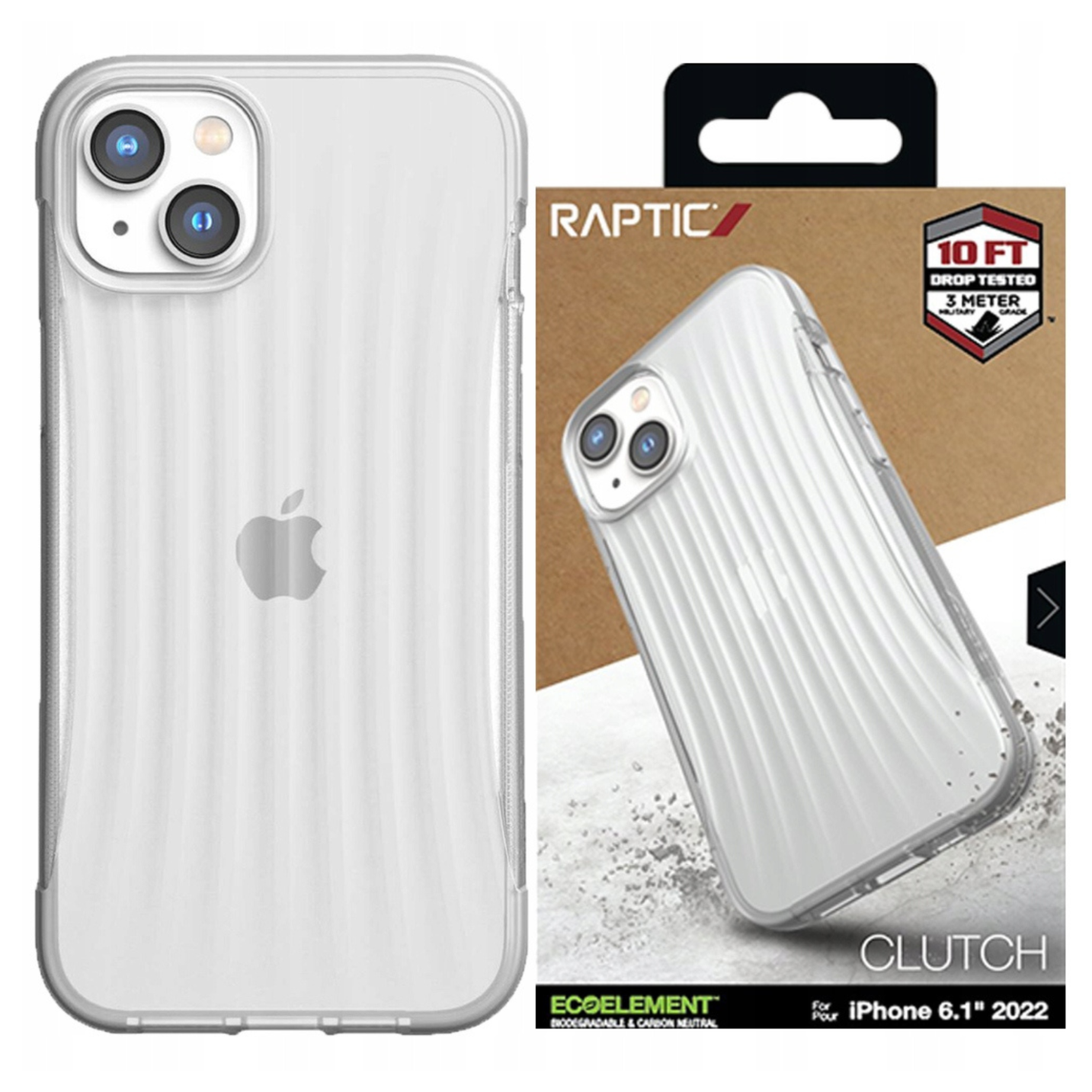 Raptic X-doria Clutch Case Iphone 14 Plus Rückseite Transparent