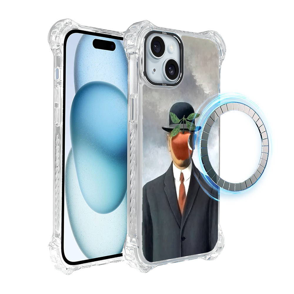 Iphone 15 Ibizu Dropguard Ultra Hülle Mit Magsafe, René Magritte, Sohn Des Menschen