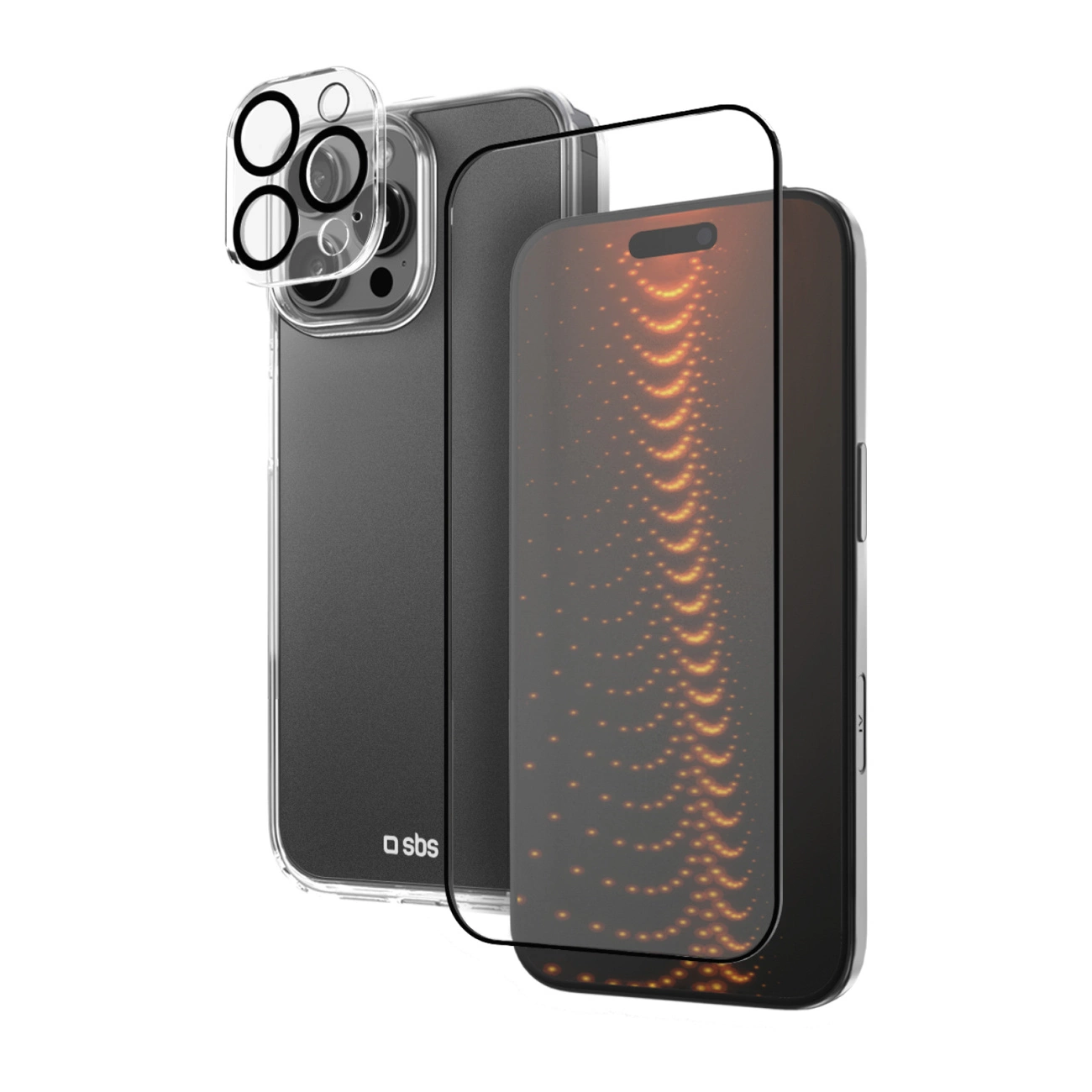 Sbs-set Mit D3o-technologie Für Iphone 16 Pro Max – Hülle + Display- Und Kameraschutz – Transparent