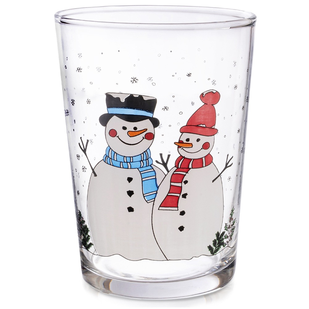 Schneemann-trinkglas Für Wasser, Saft, Milch Und Kakao Für Kinder, 500 Ml