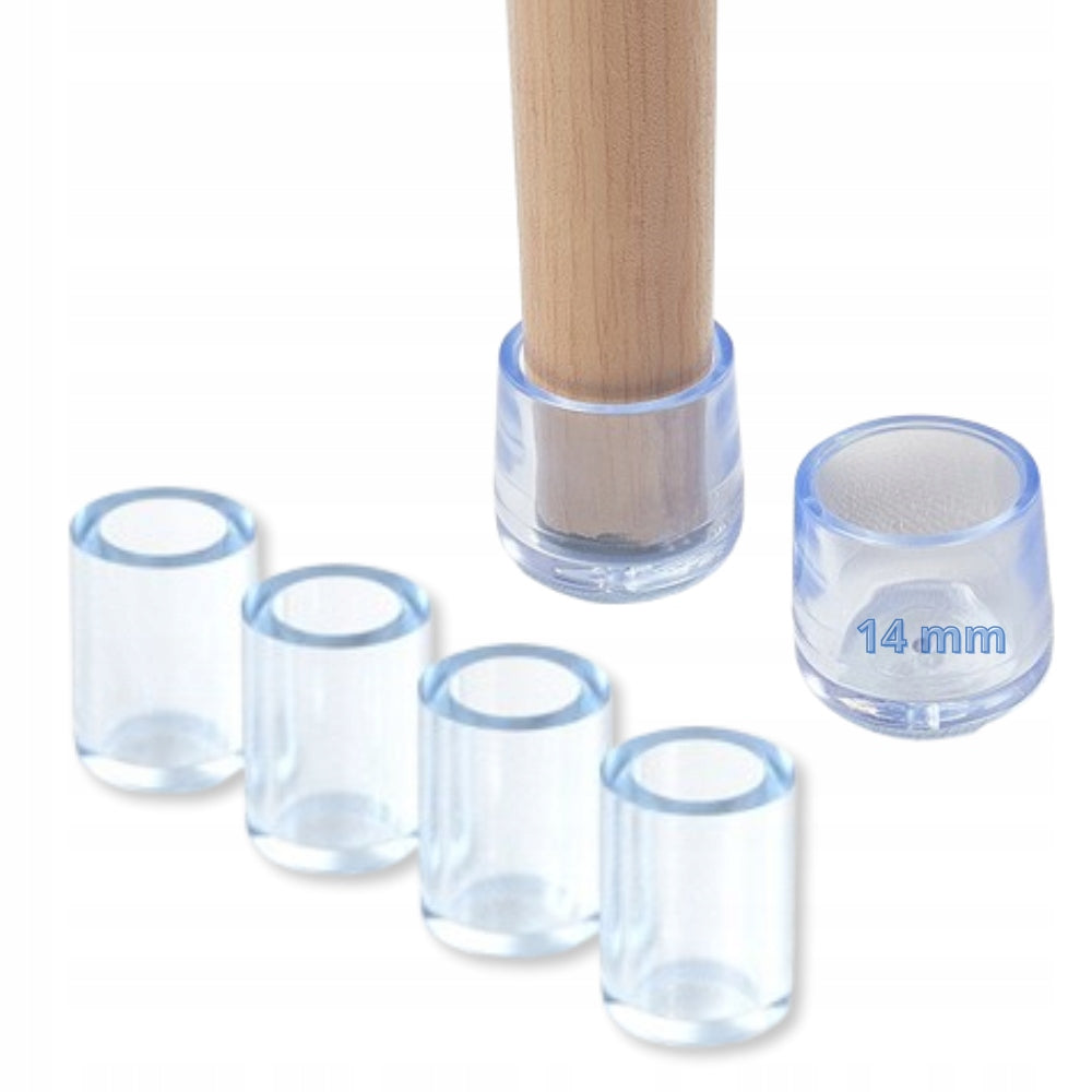Schutzhüllen Für Stuhlbeine, Flexibel, 14 Mm Kappen, 16 Stück, Pvc