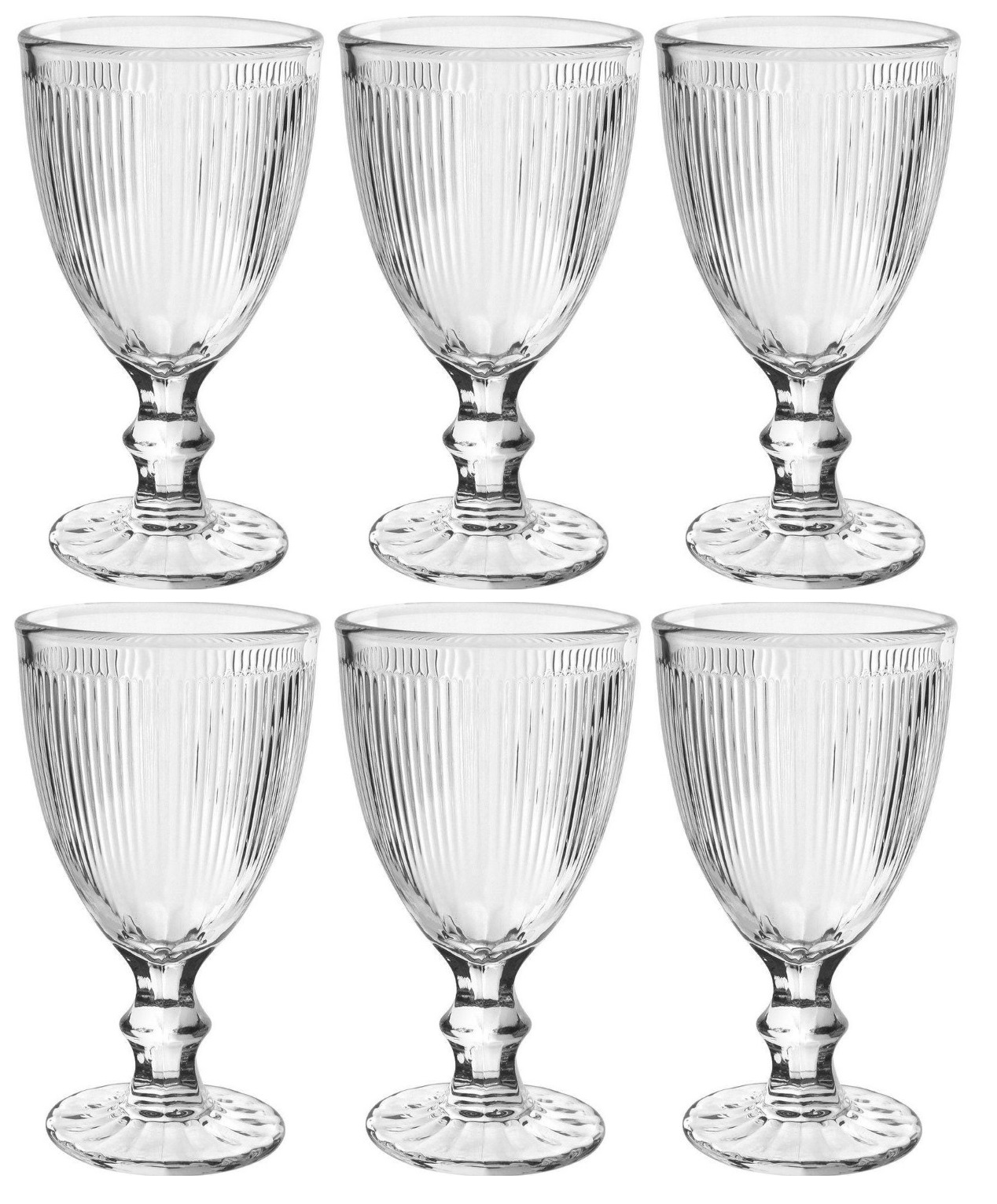 Luxito Gin 350ml 6-teiliges Gläserset Für Drinks, Desserts Und Cocktails