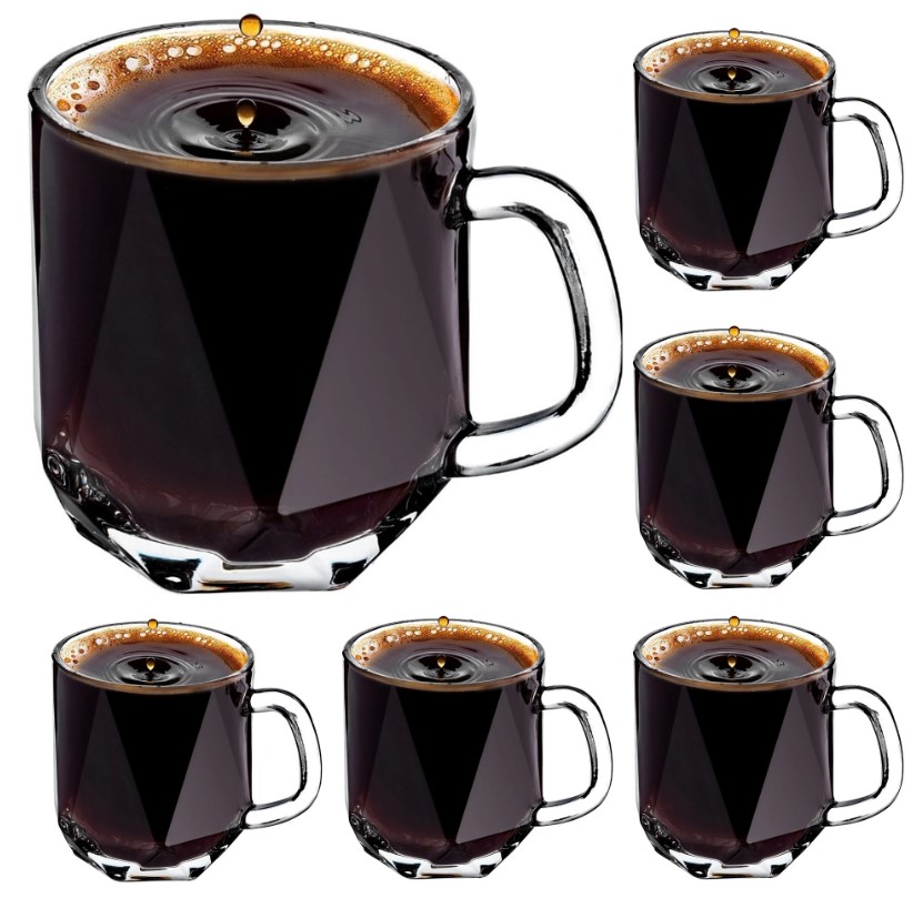 Set Mit Luxito Max 300ml Tee- Und Kaffeegläsern, 6 Stück.