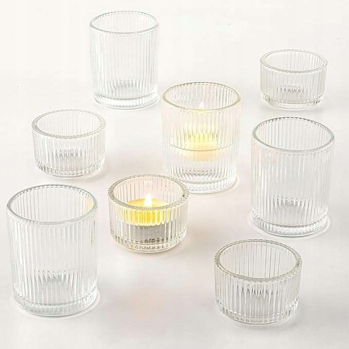 Teelichthalter Aus Glas, 6er-set, Transparent, Dekorativ