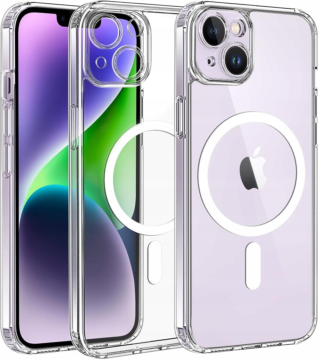 Magnetische Hülle Für Magsafe Für Iphone 13, Stoßfeste Hülle + Glas