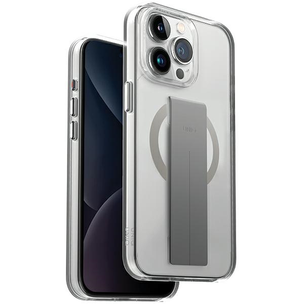 Uniq Heldro Mag Iphone 15 Pro 6,1" Magclick Ladehülle, Transparent/durchscheinend