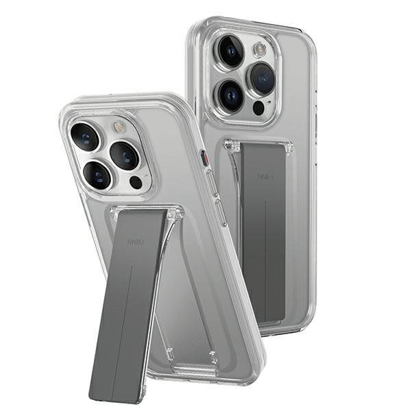 Uniq Hülle Heldro Halterung Mit Ständer Iphone 15 Pro Max 6,7" Transparent/durchscheinend