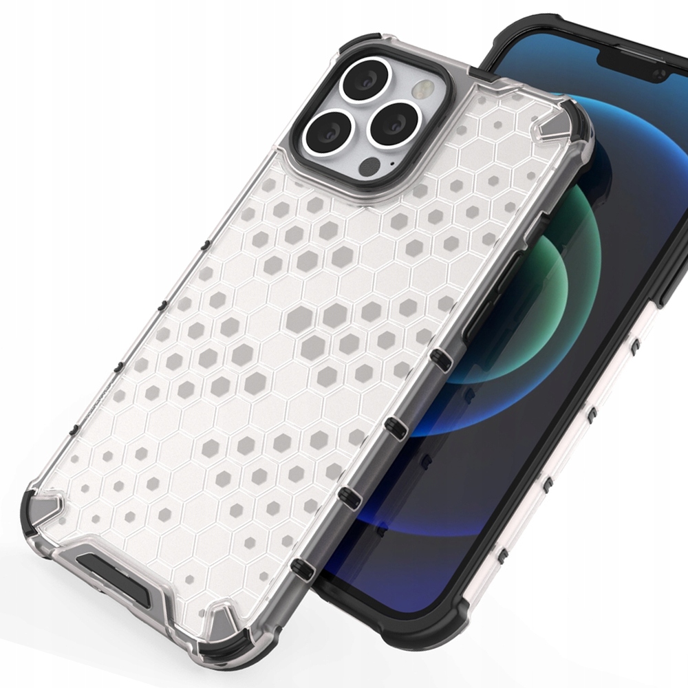 Wabenförmige Schutzhülle Mit Gelrahmen Für Iphone 13 Pro, Transparent
