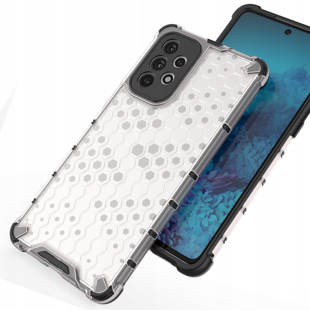 Wabenförmige Schutzhülle Mit Gelrahmen Für Samsung Galaxy A73, Transparent